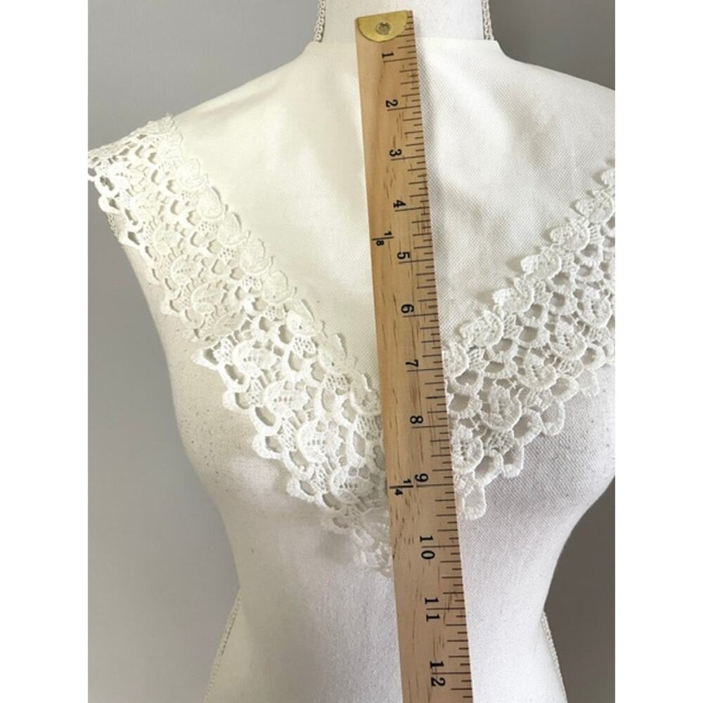 Handmade White Lace Detachable Cape Collar Victorian Cottagecore French Country - Picture 7 of 11